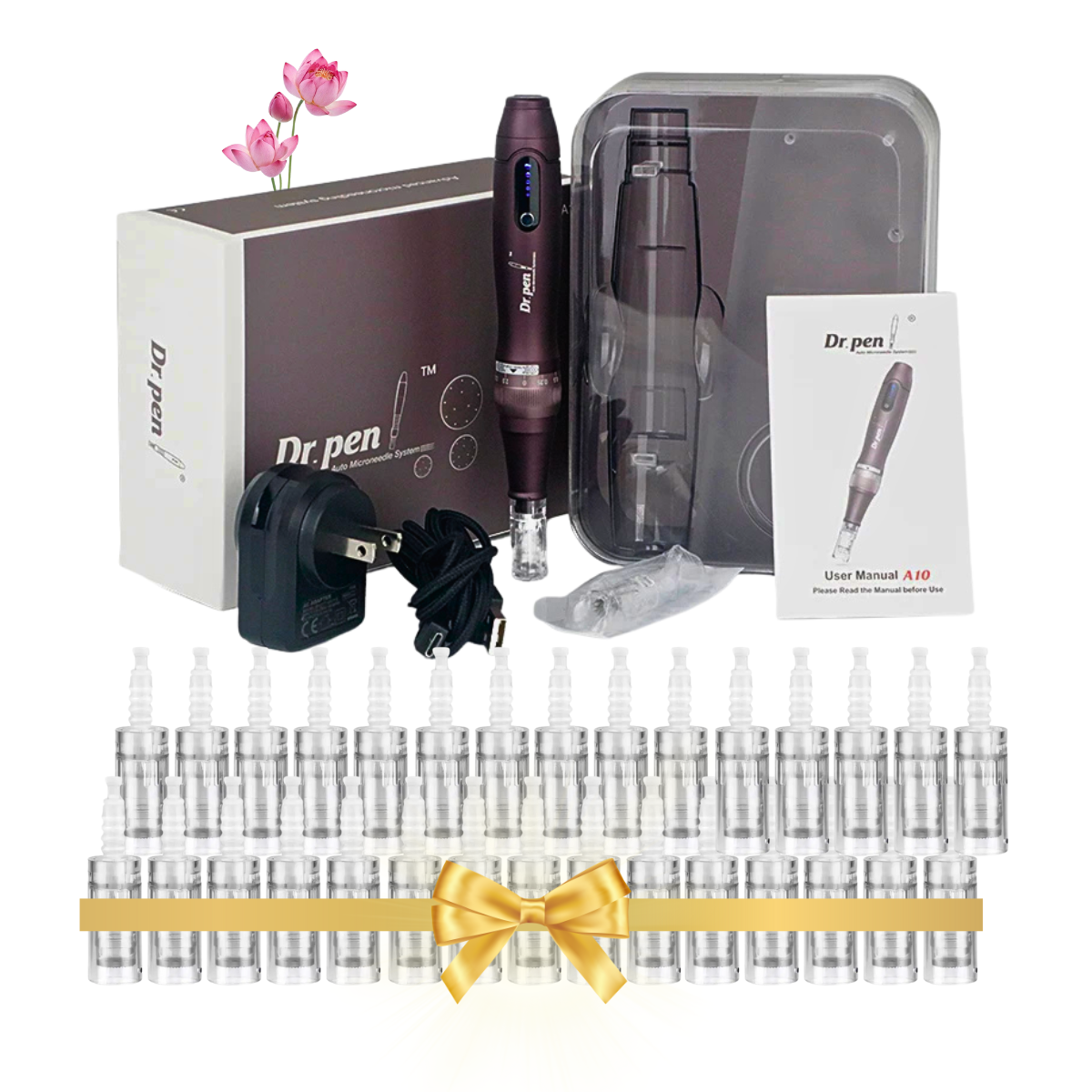Dr. Pen A10 Pluma Facial Inalámbrica Premium + 30 Cartuchos